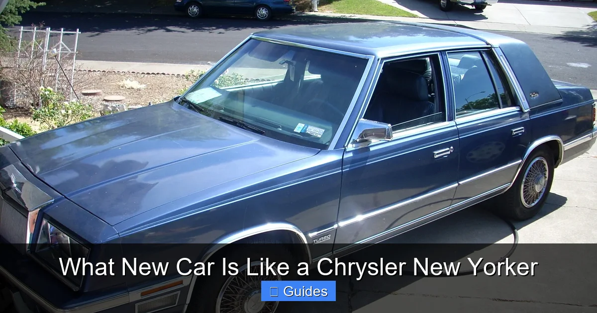 What New Car Is Like a Chrysler New Yorker