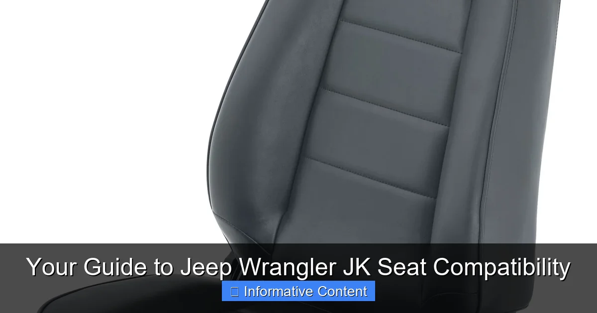 Your Guide to Jeep Wrangler JK Seat Compatibility