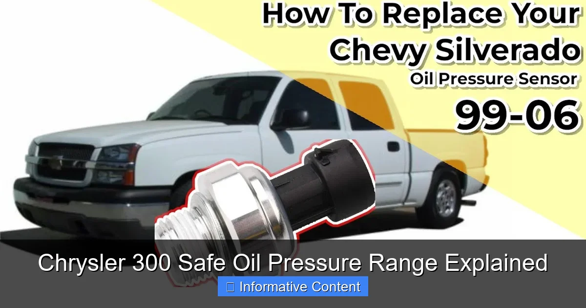 Chrysler 300 Safe Oil Pressure Range Explained