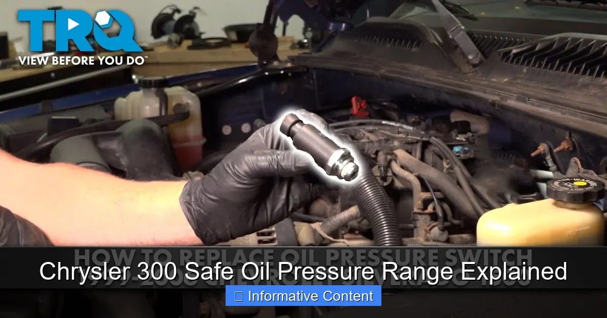 Chrysler 300 Safe Oil Pressure Range Explained