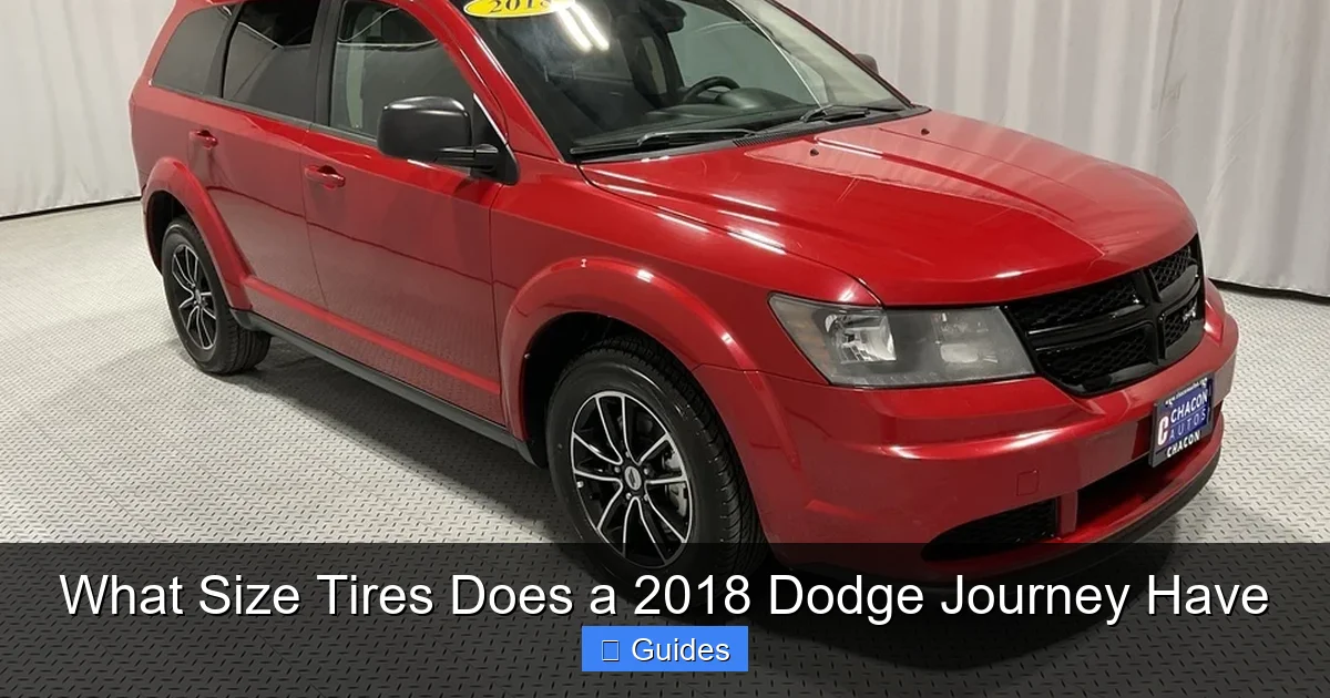 What Size Tires Does a 2018 Dodge Journey Have
