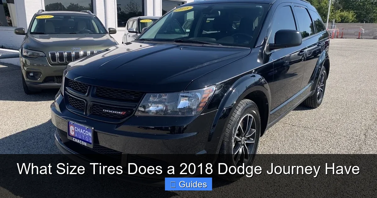 What Size Tires Does a 2018 Dodge Journey Have
