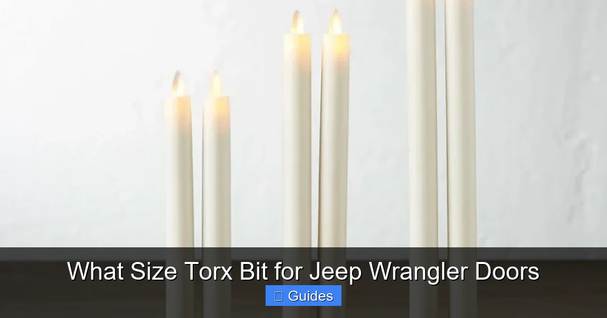 What Size Torx Bit for Jeep Wrangler Doors