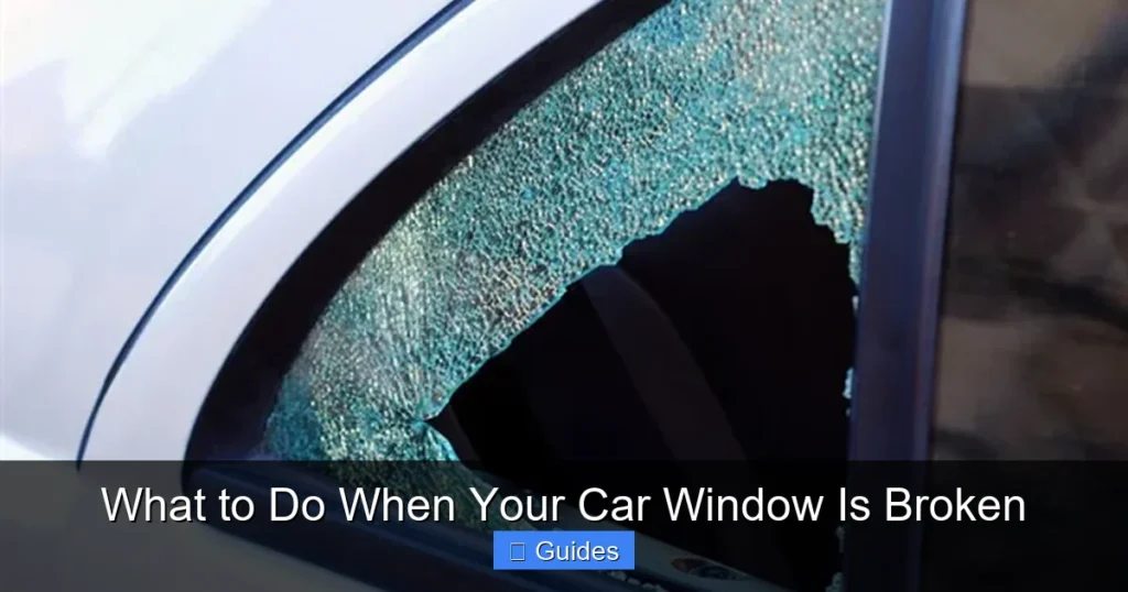 What to Do When Your Car Window Is Broken