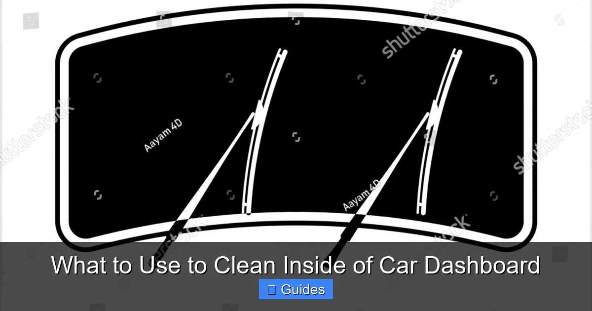 What to Use to Clean Inside of Car Dashboard