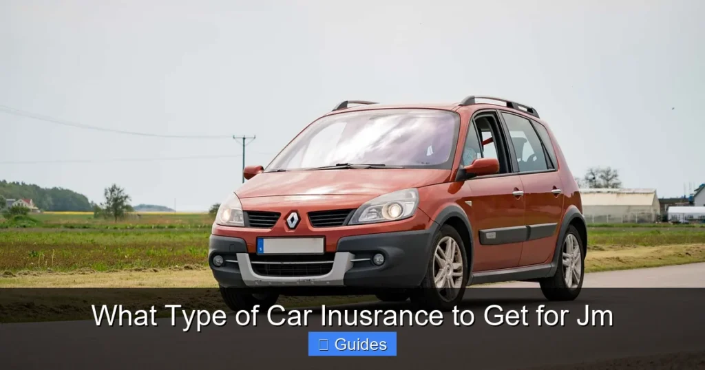 What Type of Car Inusrance to Get for Jm