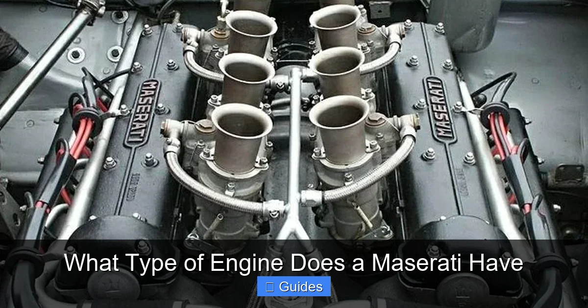 What Type of Engine Does a Maserati Have