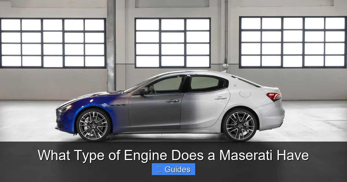 What Type of Engine Does a Maserati Have