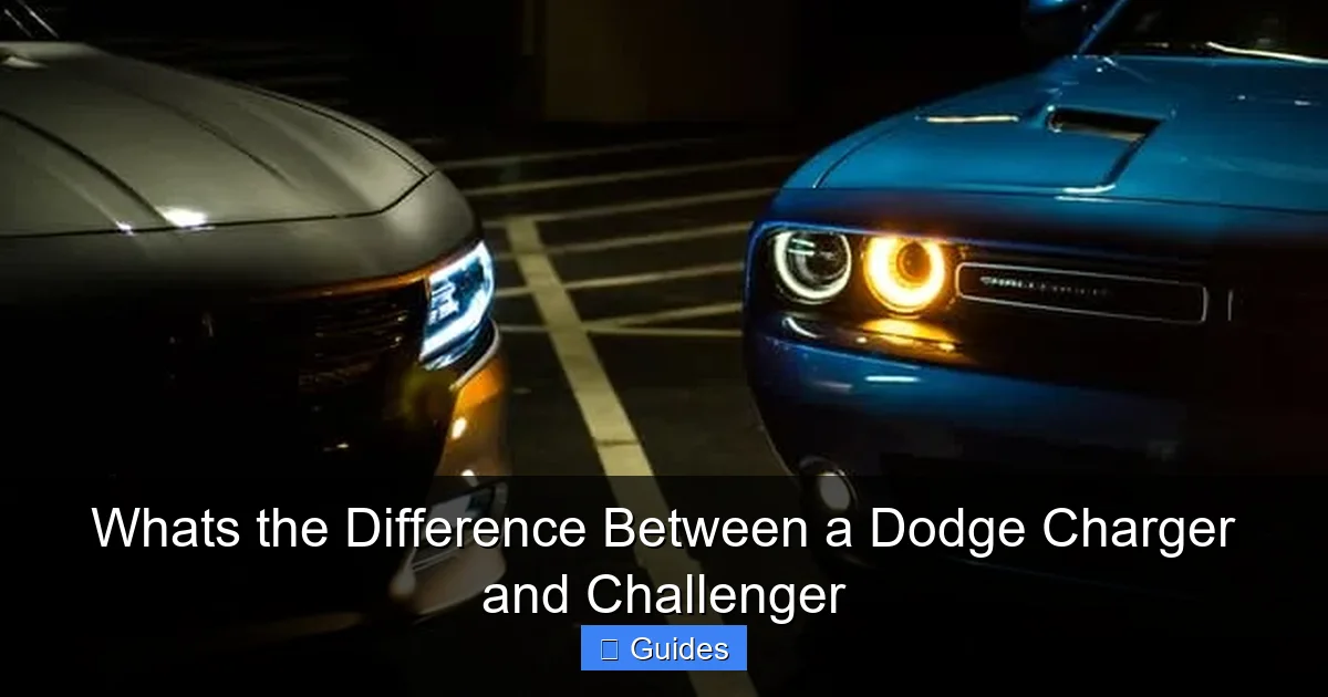 Whats the Difference Between a Dodge Charger and Challenger