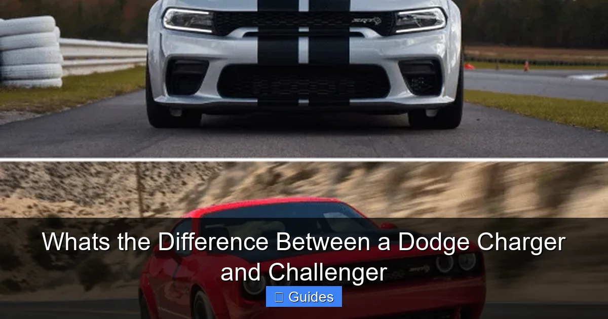 Whats the Difference Between a Dodge Charger and Challenger