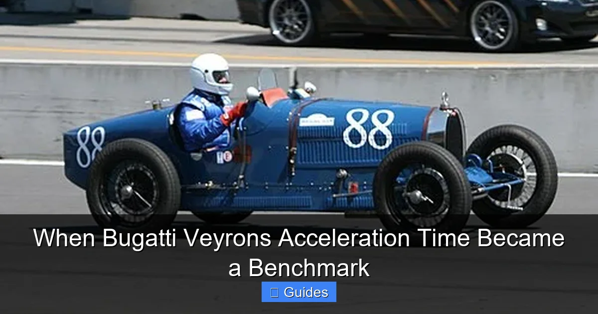 When Bugatti Veyrons Acceleration Time Became a Benchmark