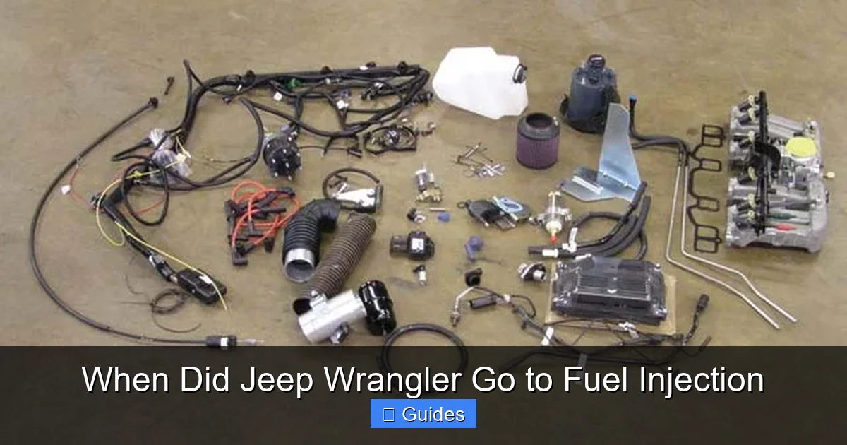 When Did Jeep Wrangler Go to Fuel Injection