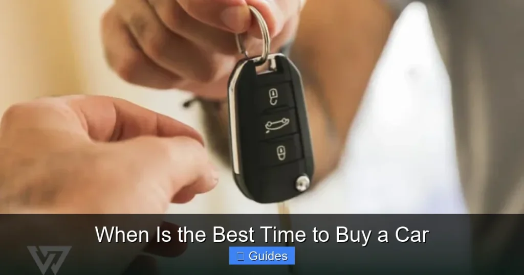 When Is the Best Time to Buy a Car