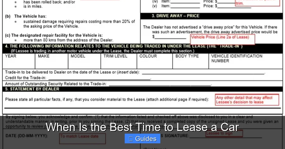 When Is the Best Time to Lease a Car