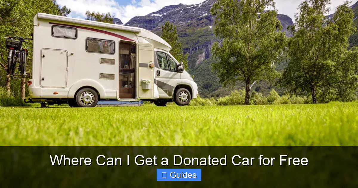 Where Can I Get a Donated Car for Free