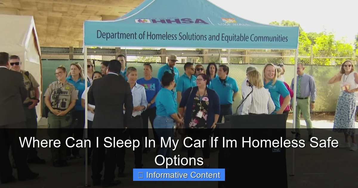 Where Can I Sleep In My Car If Im Homeless Safe Options
