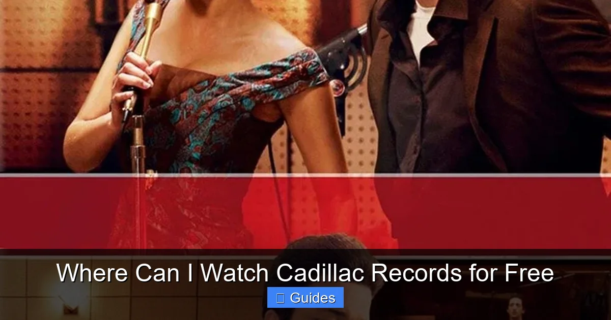 Where Can I Watch Cadillac Records for Free