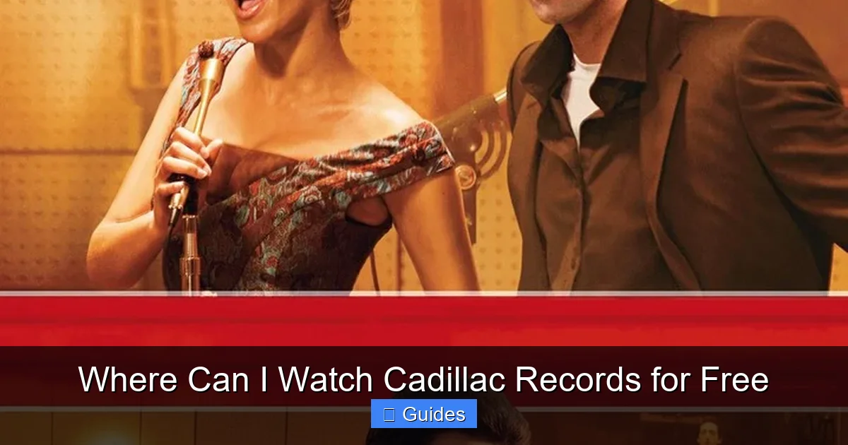 Where Can I Watch Cadillac Records for Free