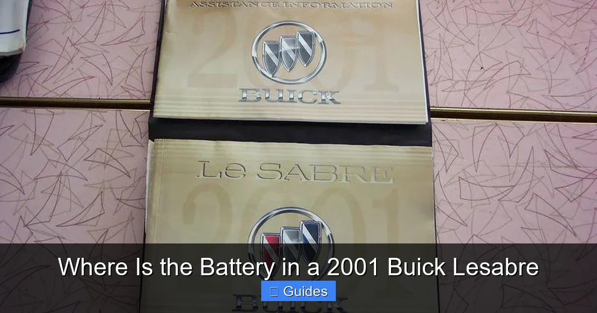 Where Is the Battery in a 2001 Buick Lesabre