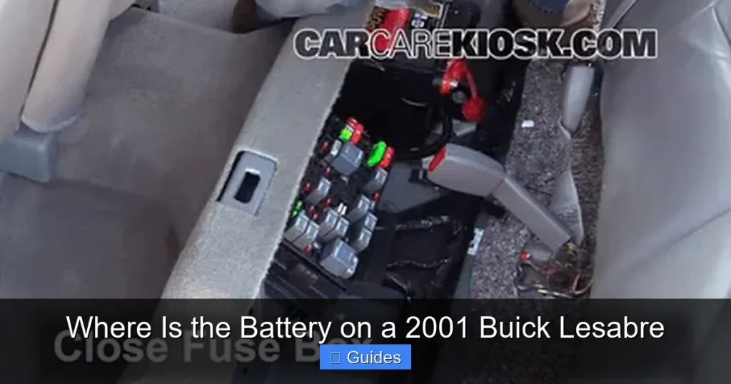 Where Is the Battery on a 2001 Buick Lesabre