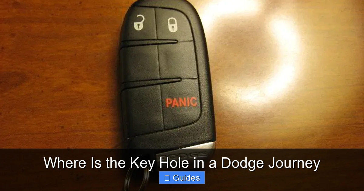 Where Is the Key Hole in a Dodge Journey