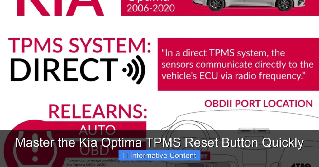 Master the Kia Optima TPMS Reset Button Quickly