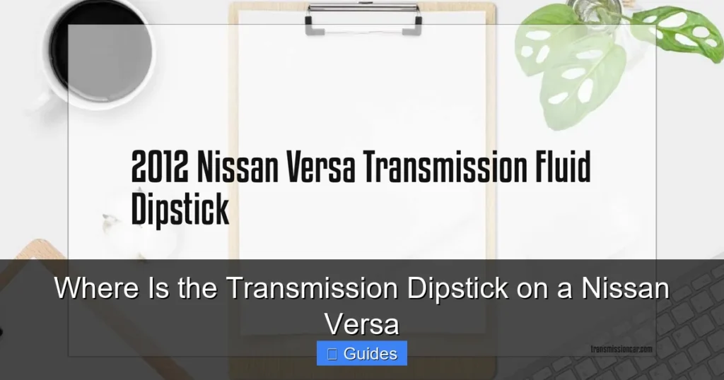Where Is the Transmission Dipstick on a Nissan Versa