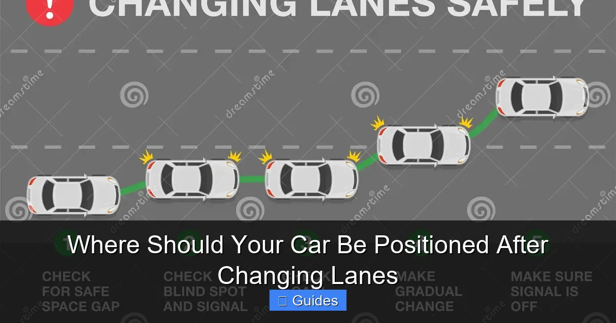 Where Should Your Car Be Positioned After Changing Lanes