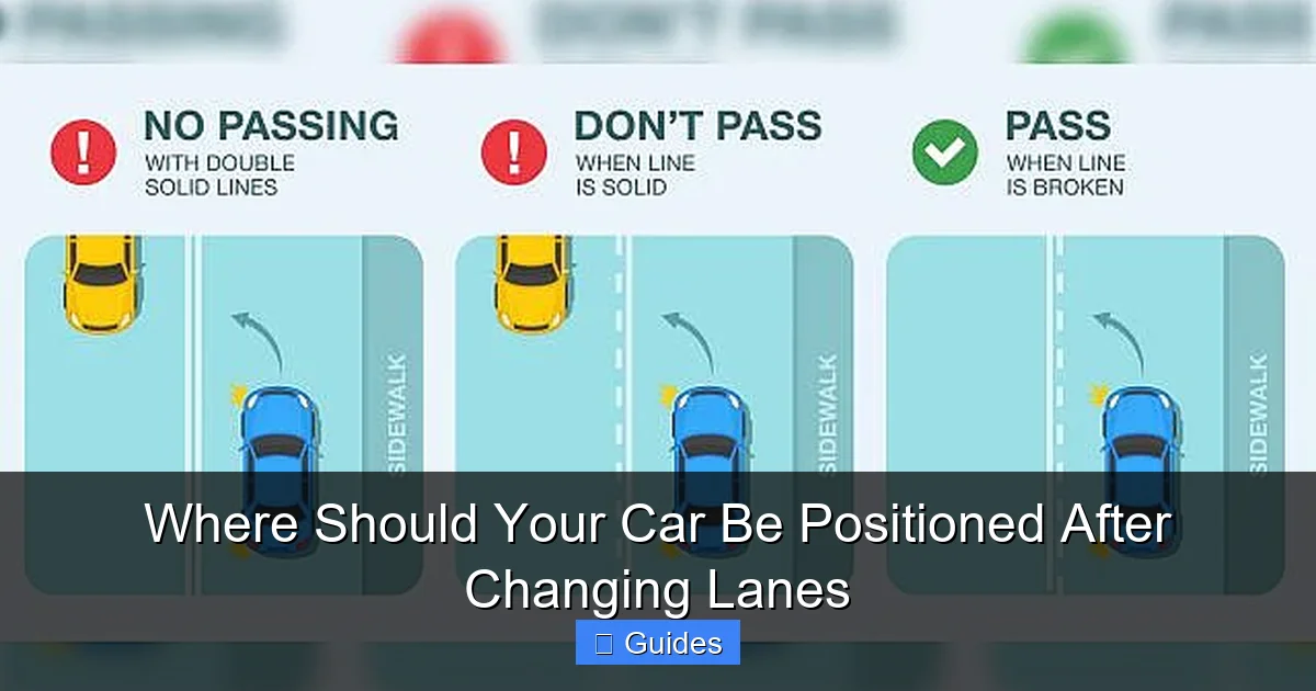 Where Should Your Car Be Positioned After Changing Lanes