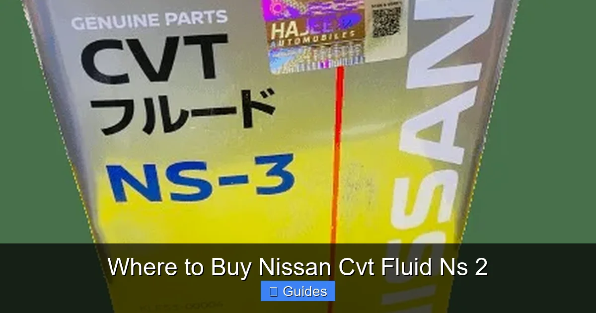 Where to Buy Nissan Cvt Fluid Ns 2