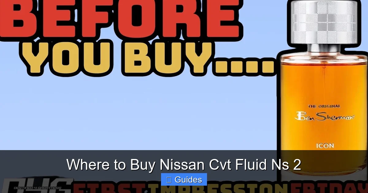 Where to Buy Nissan Cvt Fluid Ns 2