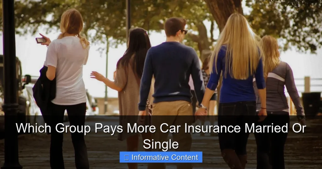 Which Group Pays More Car Insurance Married Or Single