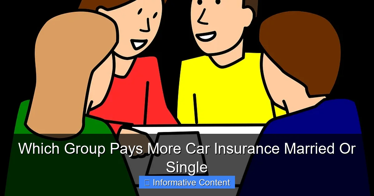 Which Group Pays More Car Insurance Married Or Single