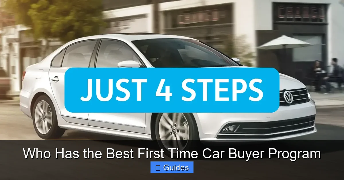 Who Has the Best First Time Car Buyer Program