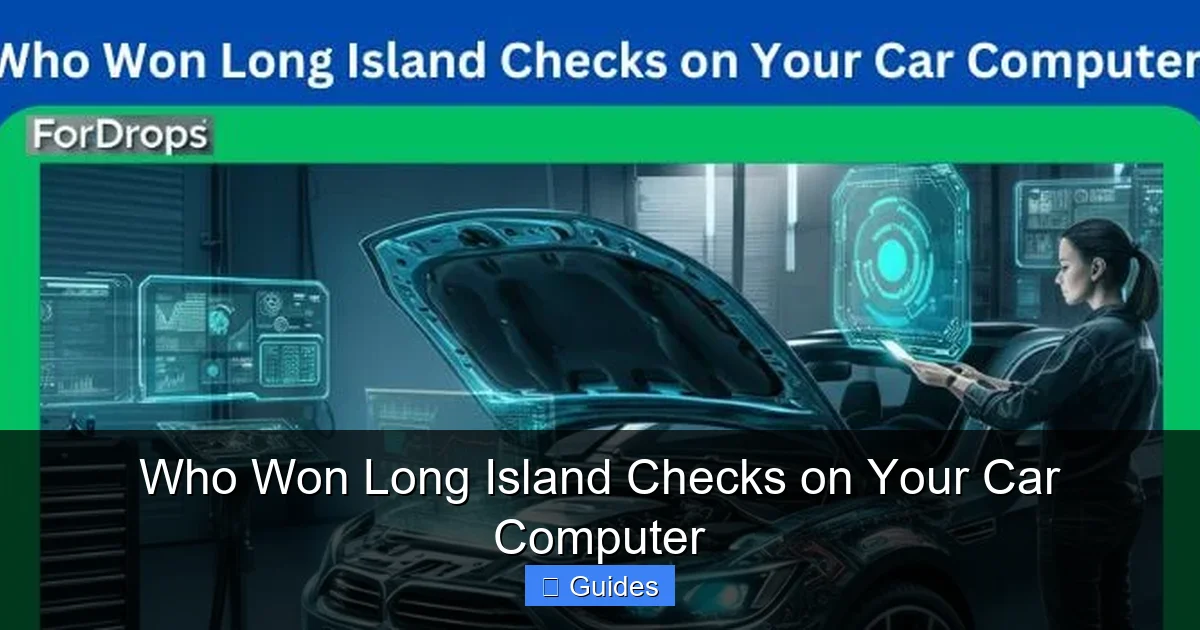 Who Won Long Island Checks on Your Car Computer