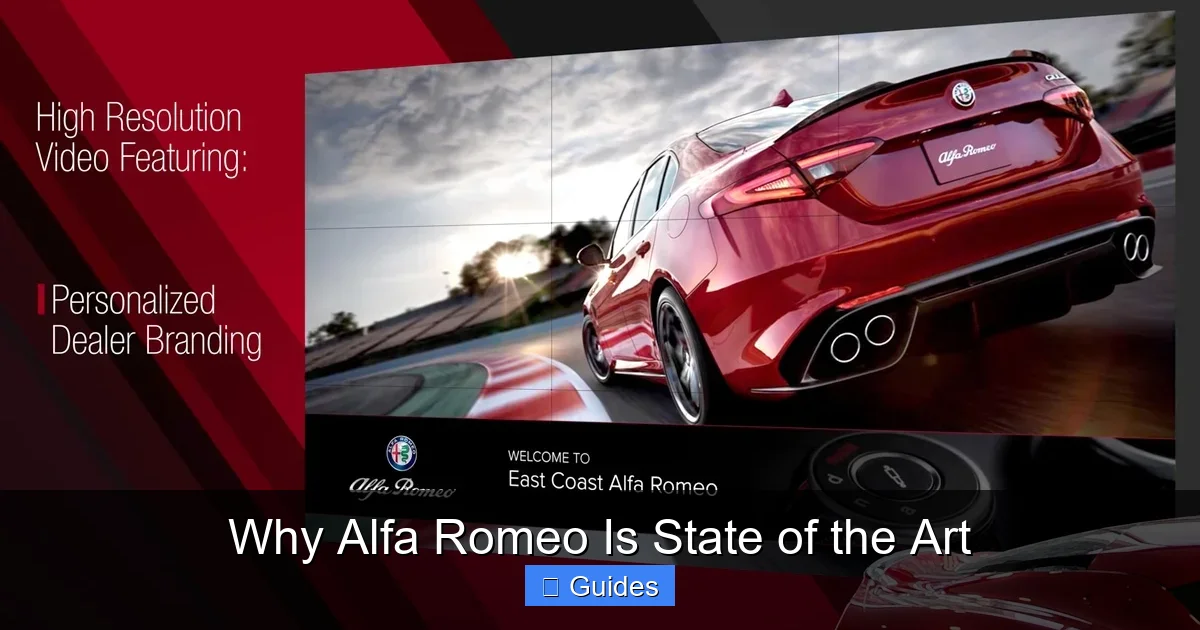 Why Alfa Romeo Is State of the Art