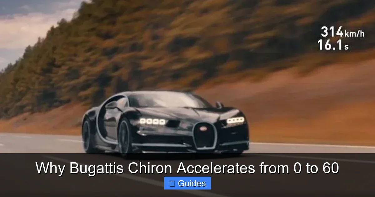 Why Bugattis Chiron Accelerates from 0 to 60