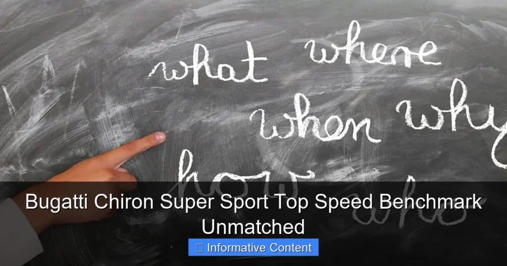 Bugatti Chiron Super Sport Top Speed Benchmark Unmatched