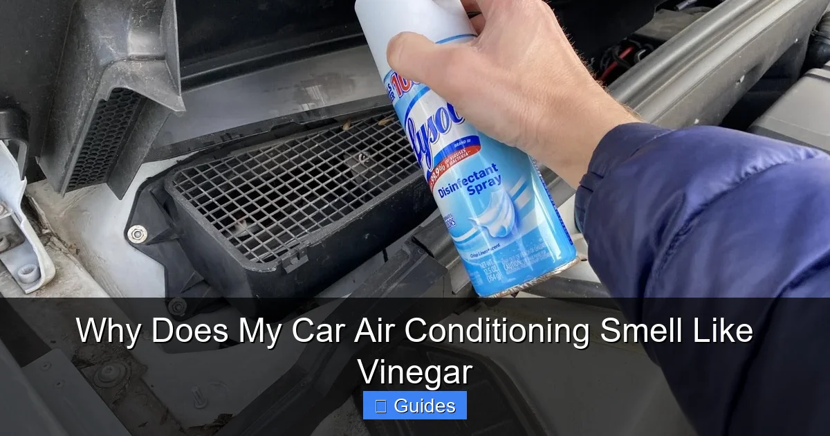 Why Does My Car Air Conditioning Smell Like Vinegar