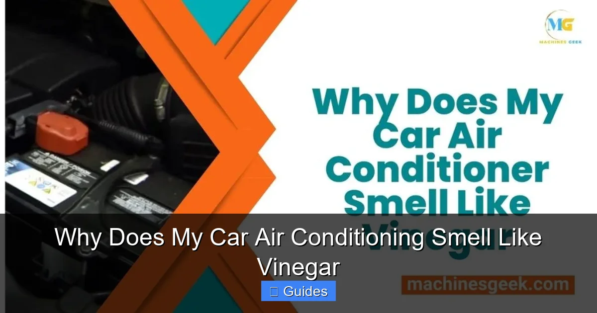 Why Does My Car Air Conditioning Smell Like Vinegar