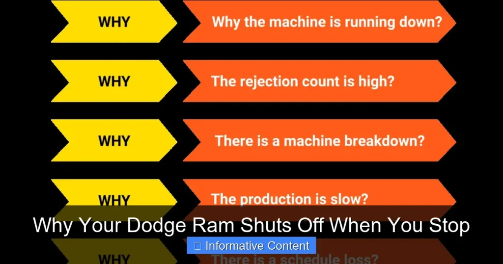 Why Your Dodge Ram Shuts Off When You Stop