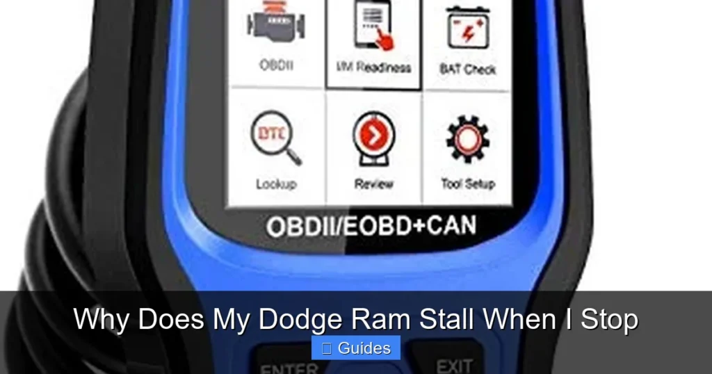 Why Does My Dodge Ram Stall When I Stop