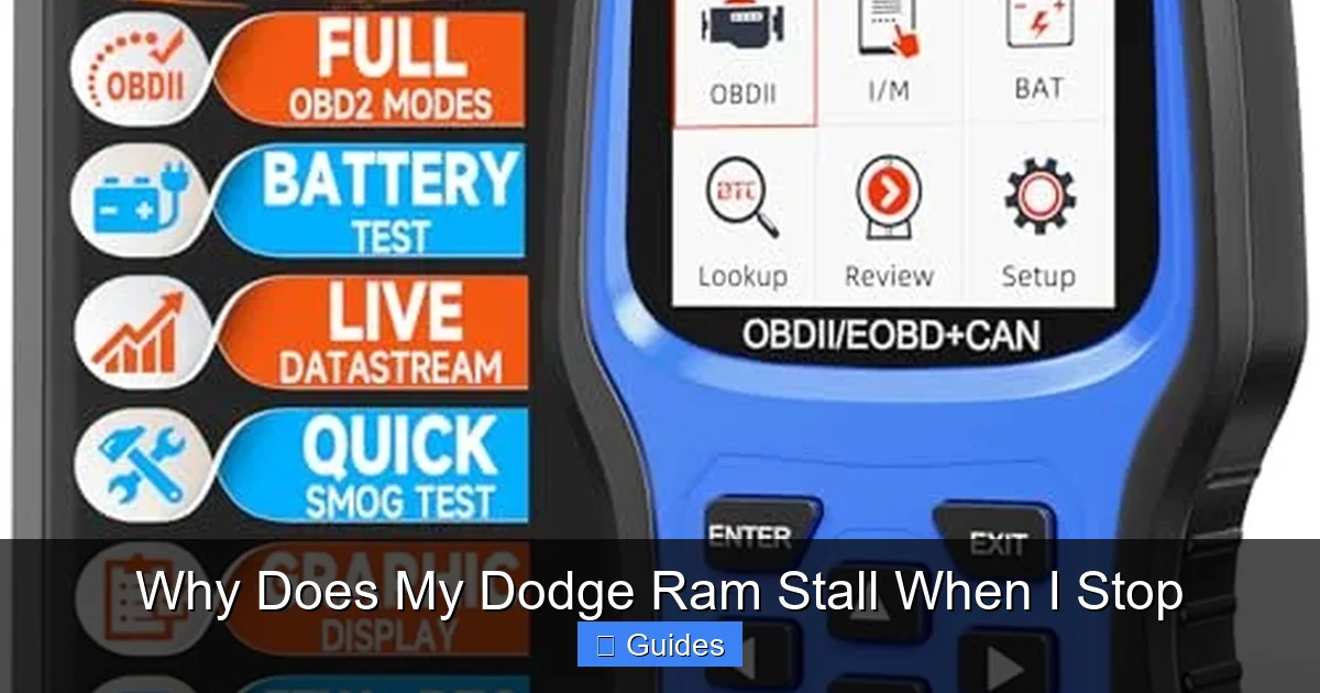 Why Does My Dodge Ram Stall When I Stop