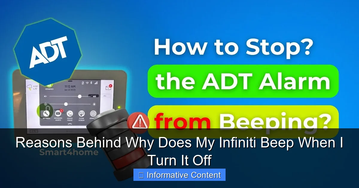 Reasons Behind Why Does My Infiniti Beep When I Turn It Off