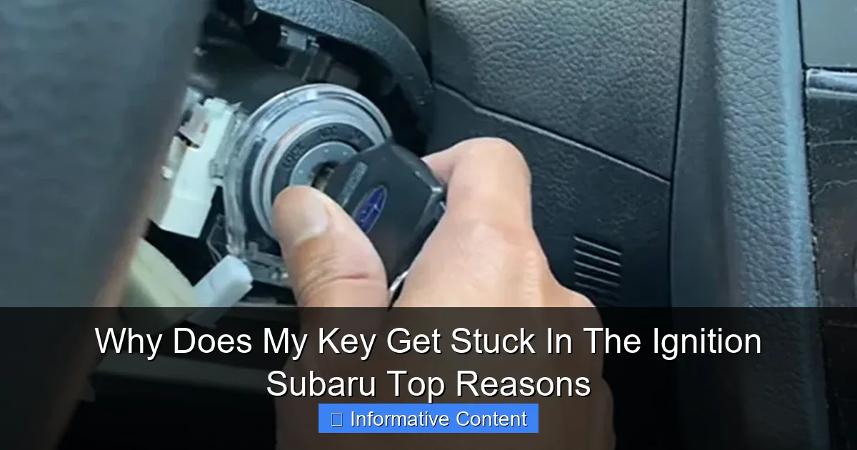 Why Does My Key Get Stuck In The Ignition Subaru Top Reasons
