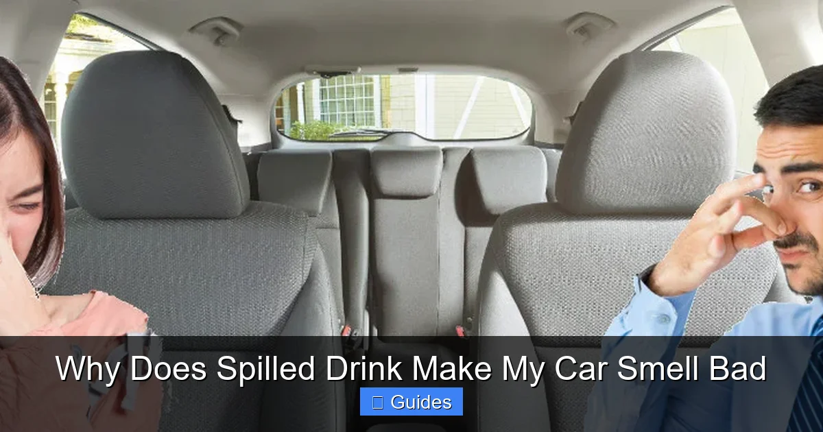 Why Does Spilled Drink Make My Car Smell Bad