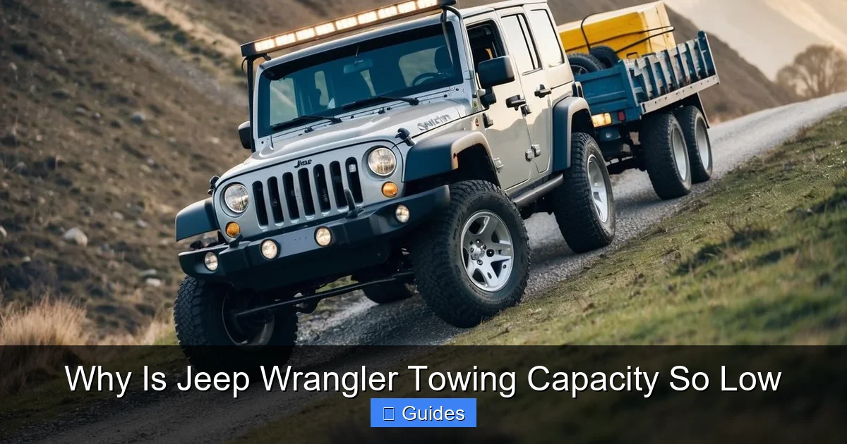 Why Is Jeep Wrangler Towing Capacity So Low