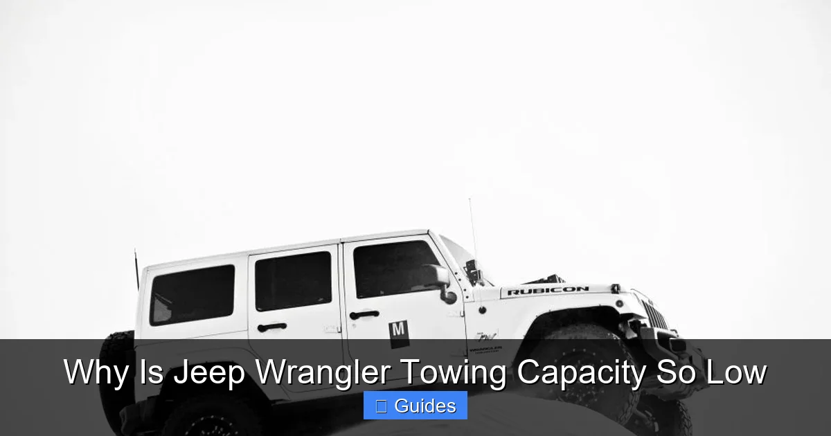 Why Is Jeep Wrangler Towing Capacity So Low
