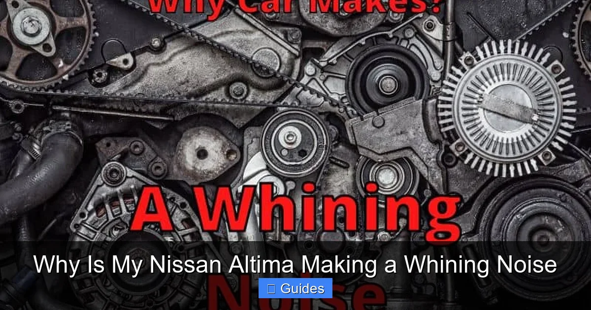 Why Is My Nissan Altima Making a Whining Noise