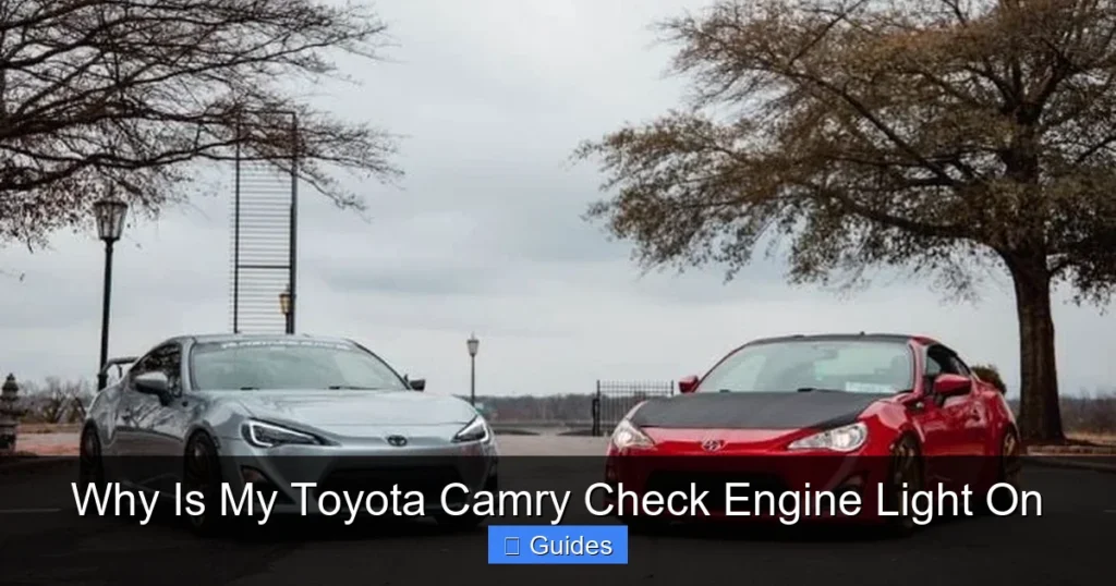Why Is My Toyota Camry Check Engine Light On